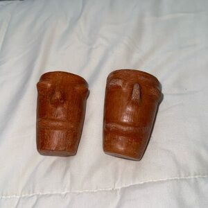 Handmade clay unique shot glasses